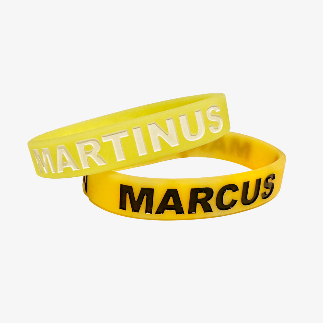 Bracelet Neon Yellow / Neon Orange - Glow in the dark