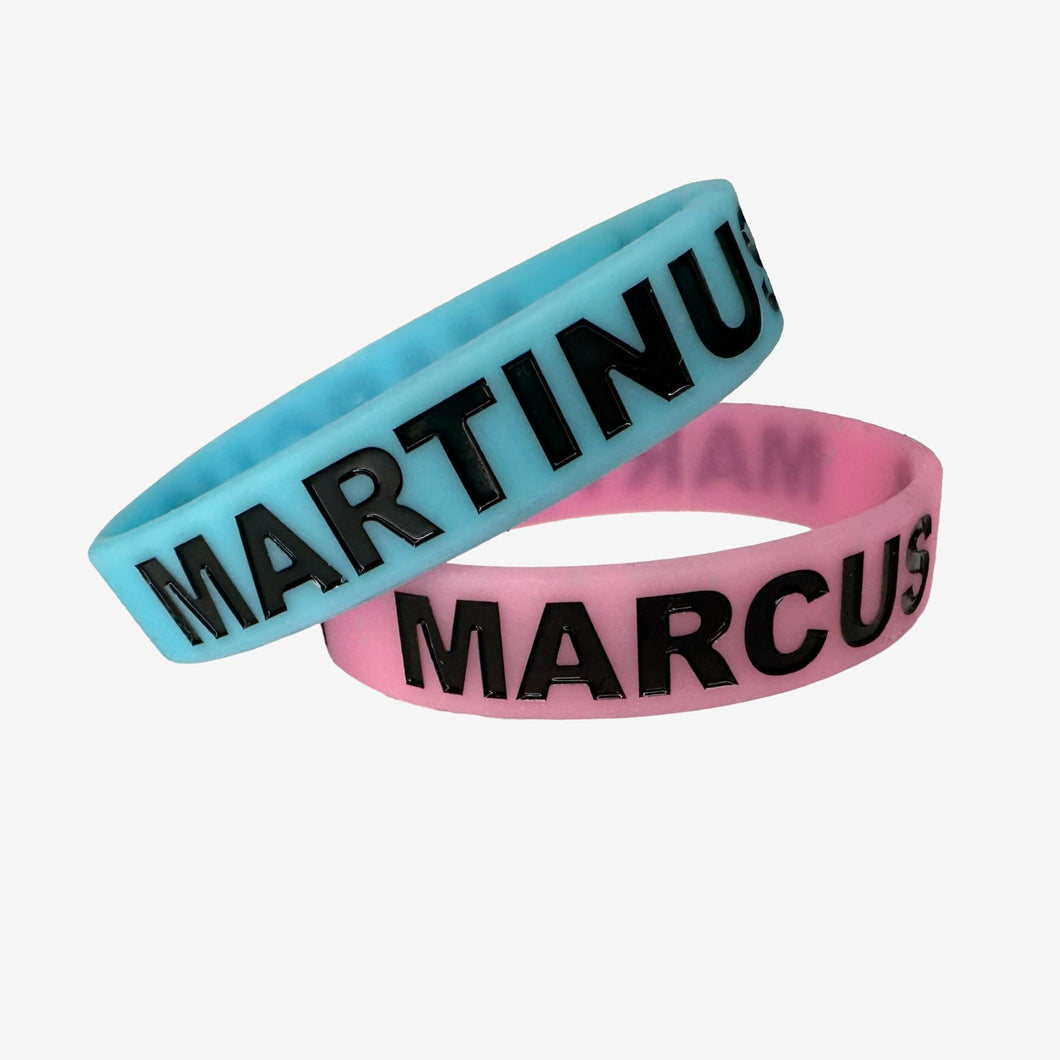 Bracelet Neon Pink / Neon Blue - Glow in the dark